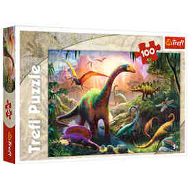 Trefl 16277 Puzzle 100 Świat Dinozaurów