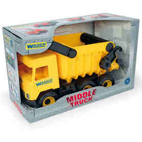 Wader 32121 Middle Truck Wywrotka żółta - 38cm
