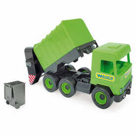 Wader 32103 Middle Truck Śmieciarka zielona