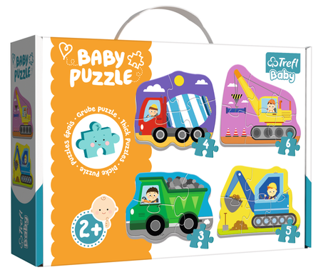 Trefl 36072 Puzzle Baby Pojazdy Budowlane (1)