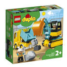 Klocki Lego Duplo 10931 Ciężarówka z Koparką Gasienicową (3)