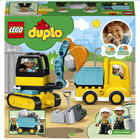 Klocki Lego Duplo 10931 Ciężarówka z Koparką Gasienicową (1)